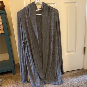 Grayson Threads Charcoal Open-Front Cardigan